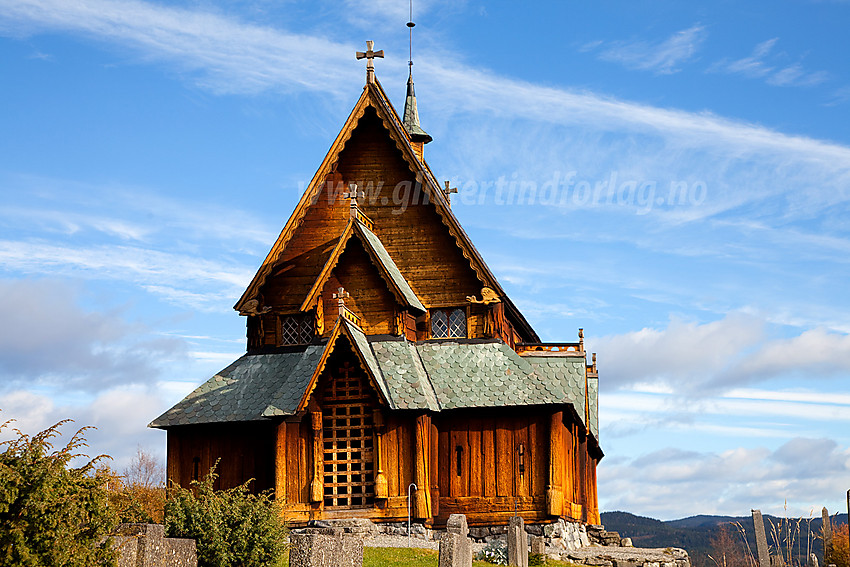 Reinli Stavkirke i Sør-Aurdal.