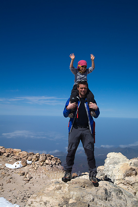 På toppen av Teide.