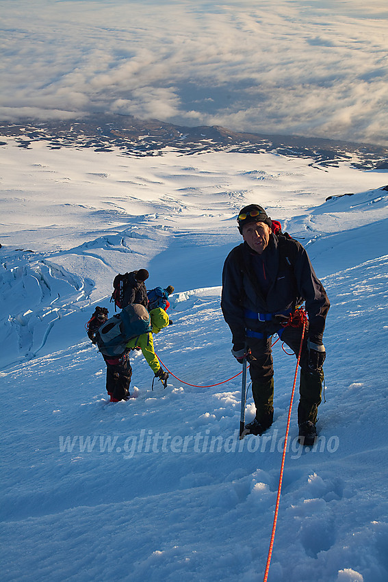 I Bratthenget med Kerckhoffbreen i bakgrunnen.