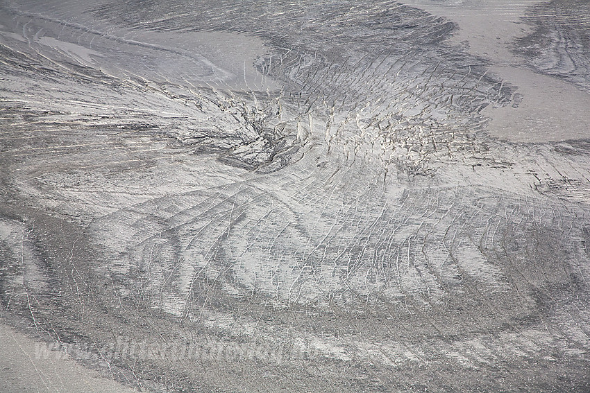 Sentrale deler av Spørteggbreen.