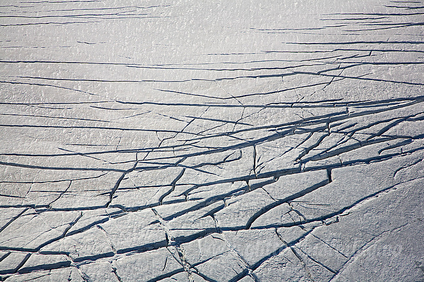 Detaljer på Spørteggbreen.