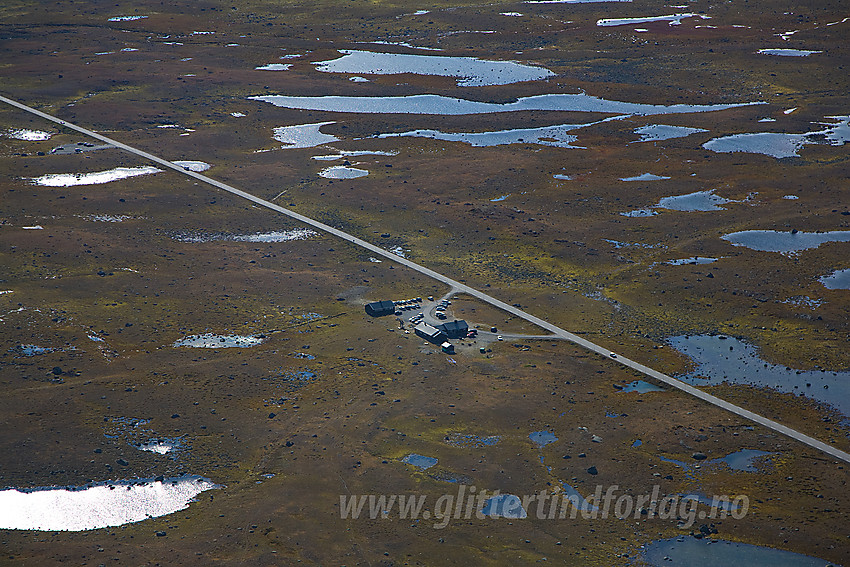 Valdresflye sett fra lufta.