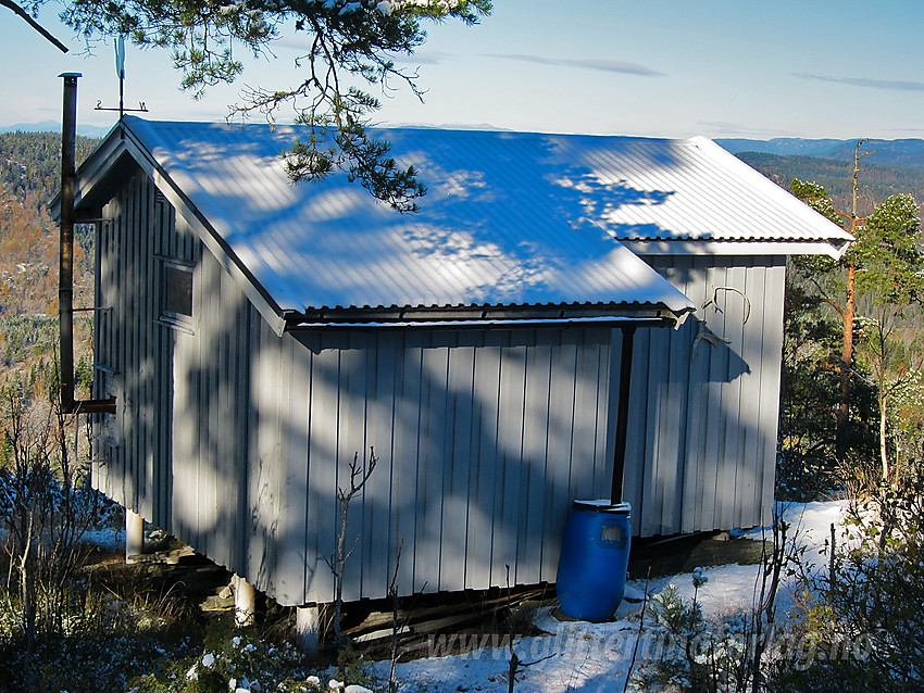 Hytte på toppen av Metalen i Porsgrunn.