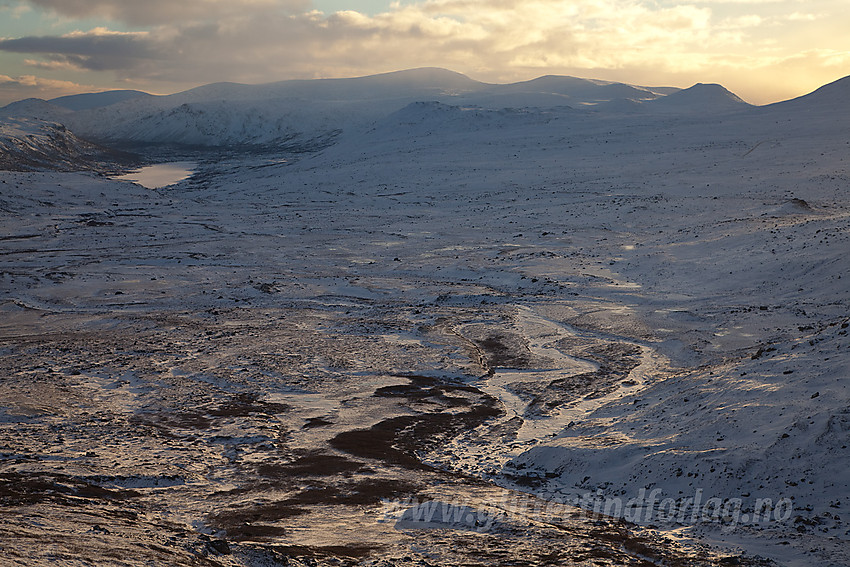 Utsyn over flatene nord for Valdresflye.