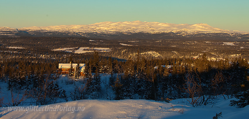 Utsikt fra Dalavardin mot Spåtind (1414 moh).