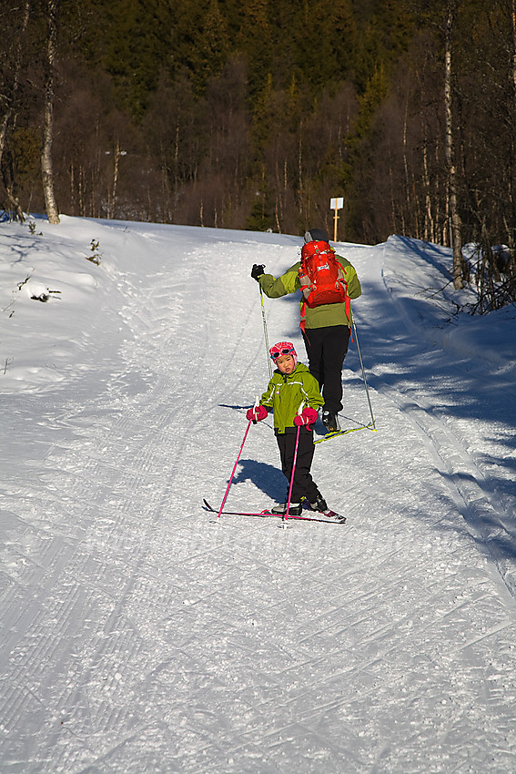 På vei mot Skardåsen fra Skrautvål skisenter.