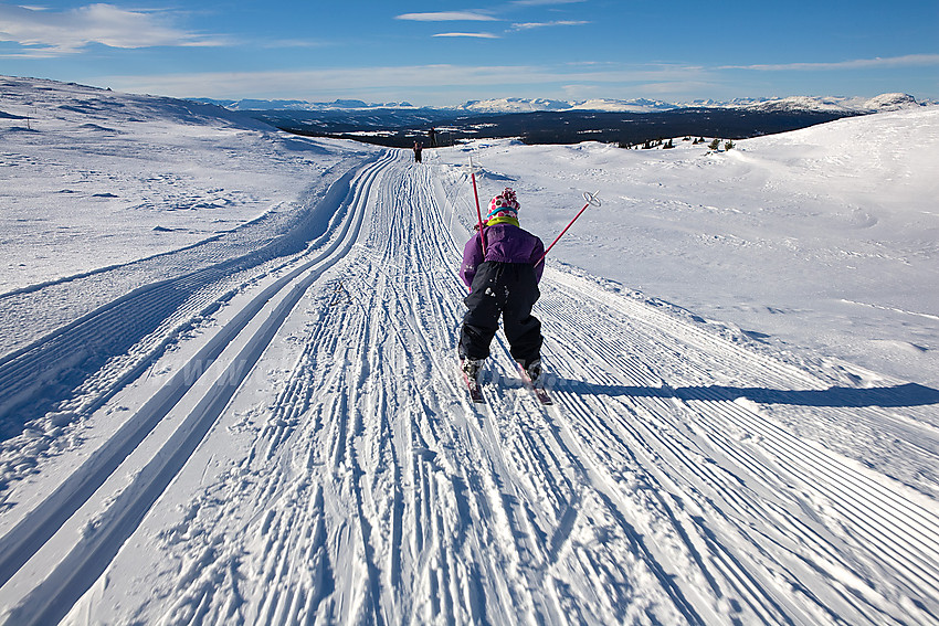 Artig nedkjøring fra Smørlifjellet.