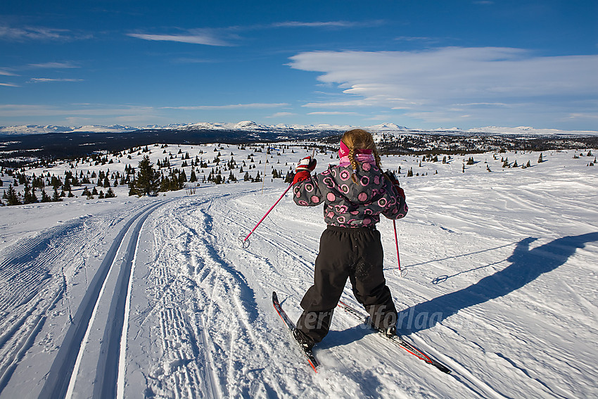 Artig nedkjøring fra Smørlifjellet.