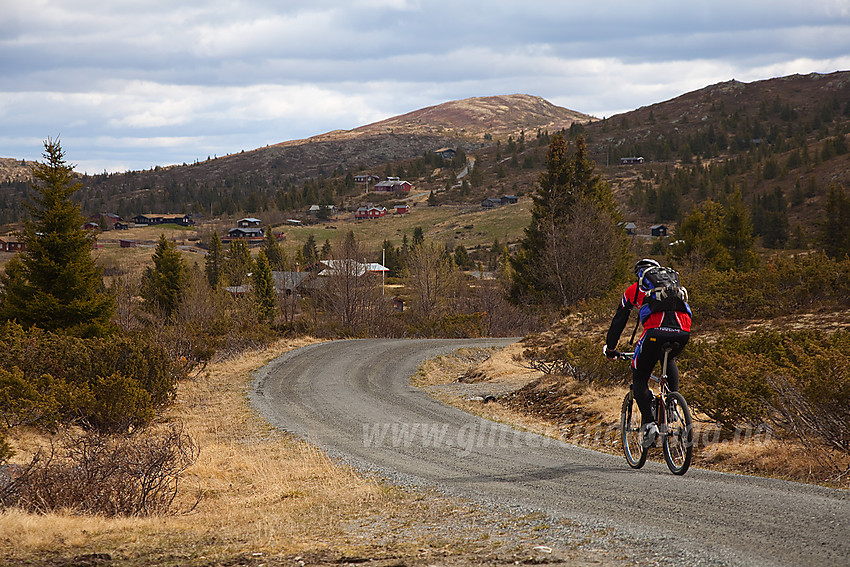 Sykling ved Pilset i Nord-Aurdal.