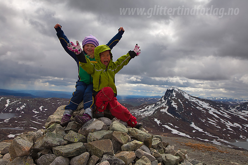 På Søre Synshorn med Bitihorn i bakgrunnen.