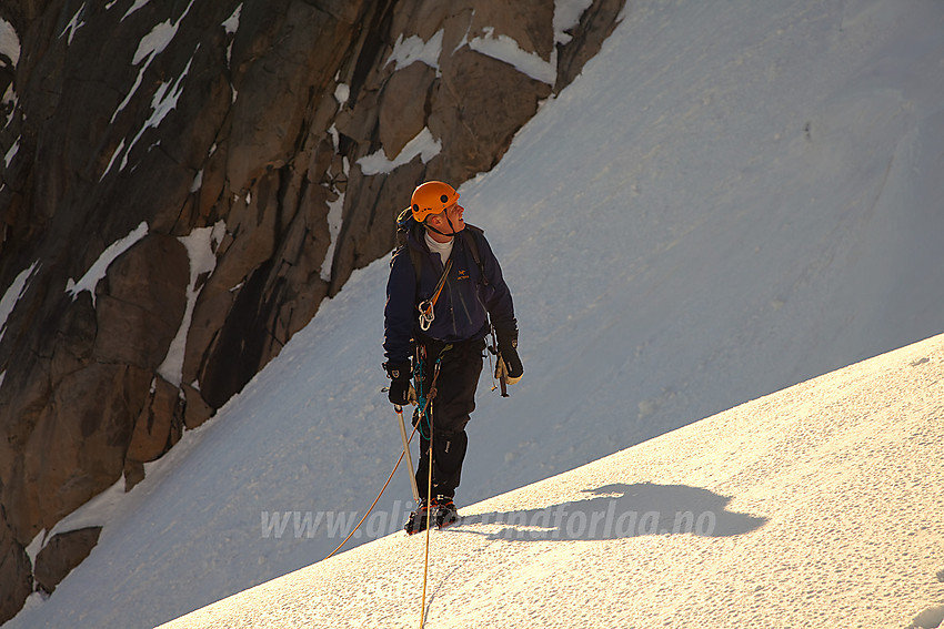 Brevandrer på Gjertvassbreen like nedenfor Gjertvasskardet.