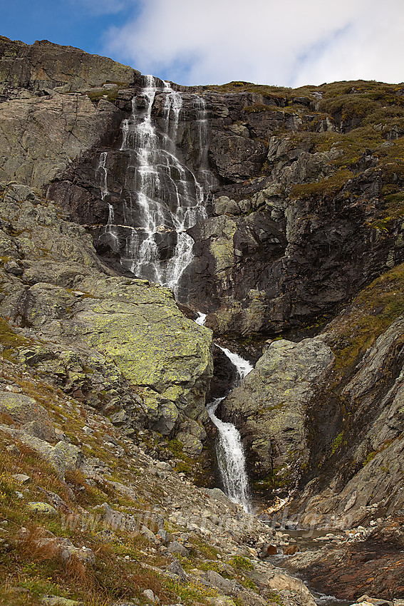 Fossen fra Fossedalen ved Blåbergi i Ål.