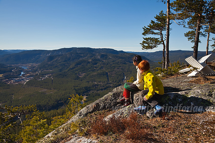 Utsikt fra toppen av Puttekollen mot Sørum.