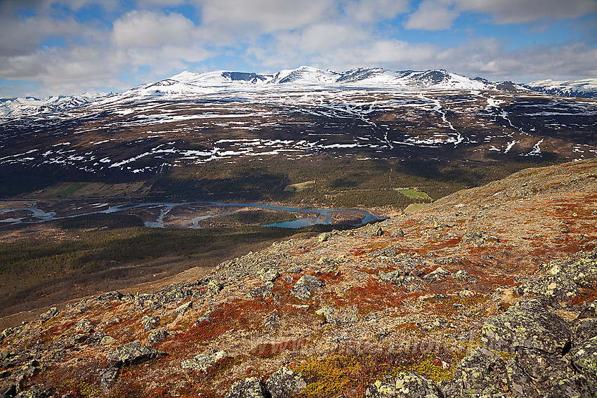 Fra Stuttgongkampen mot Sjodalen og Nautgardstind-Stornubbmassivet.