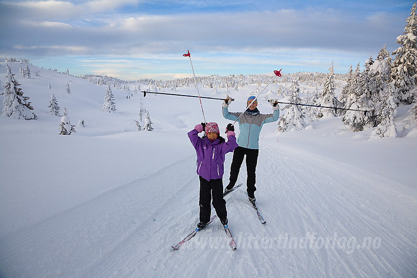 På vei mot Bjørgovarden fra Aurdal fjellpark.