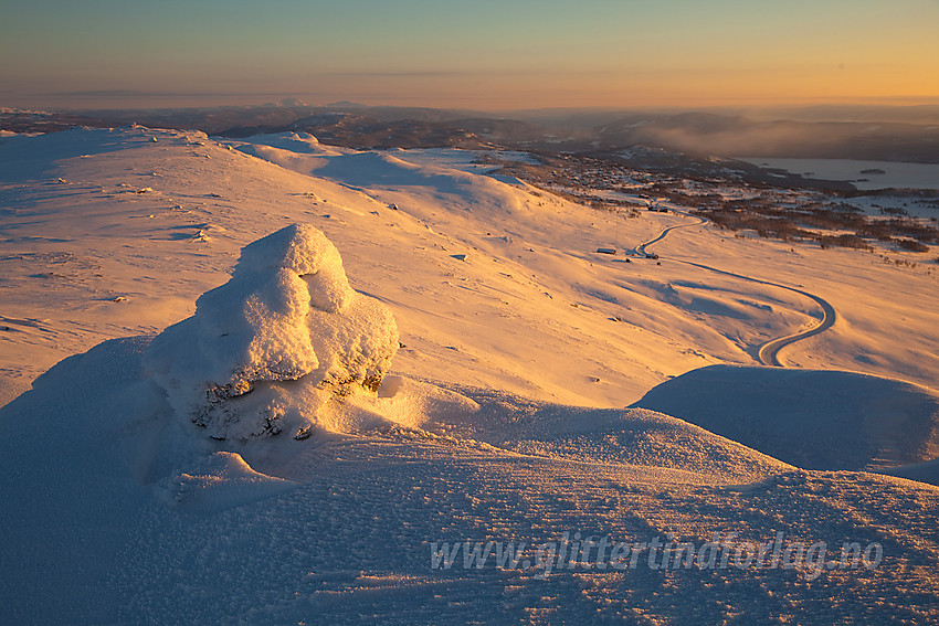 På toppen av Heklefjell en iskald desemberdag.