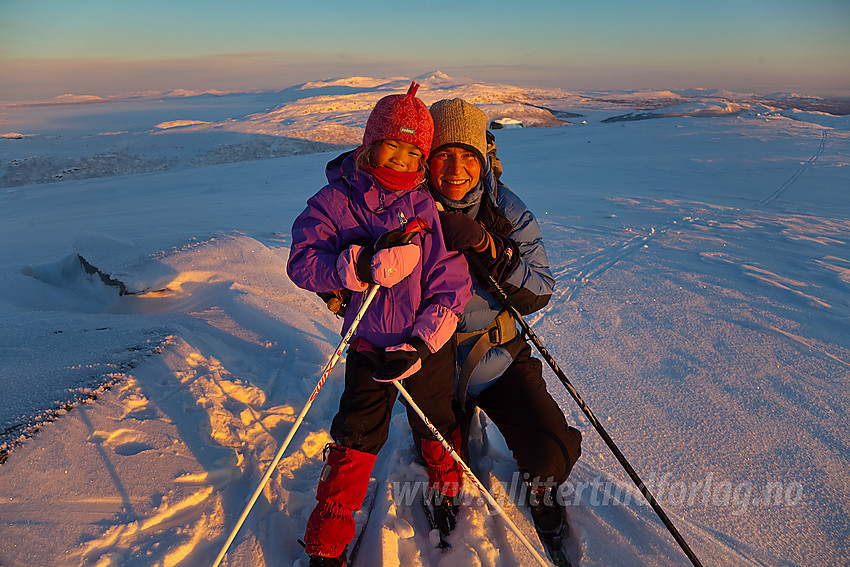 På toppen av Heklefjell.