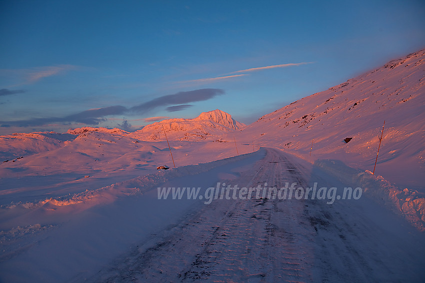 Desembermorgen på vei fra Beitostølen mot Bitihorn.