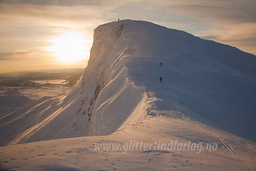 På vei opp Bitihorn fra nord.