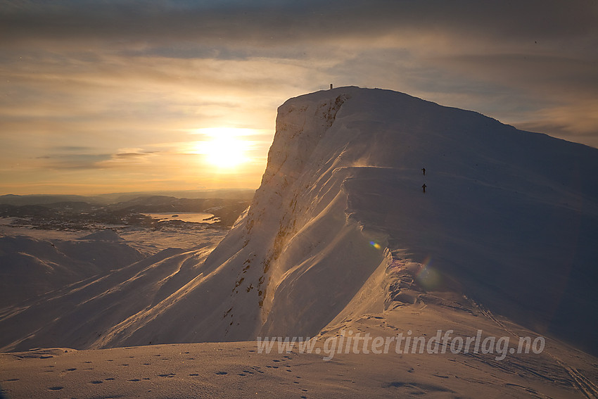 På vei opp Bitihorn fra nord.