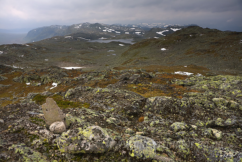 Fra Skjeldrane mot Vølohornet og Vardeggene.