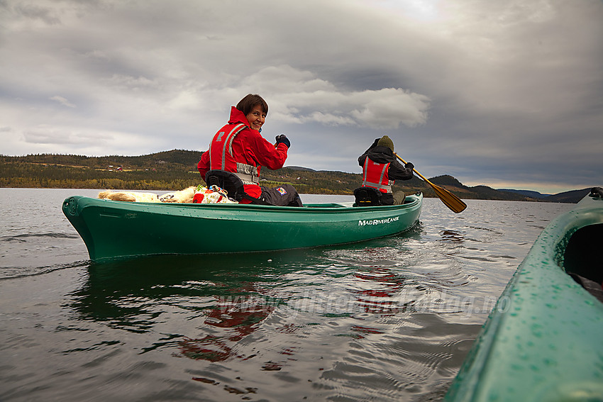 Padling på Øyangen i regi av Beito Huskytours. 