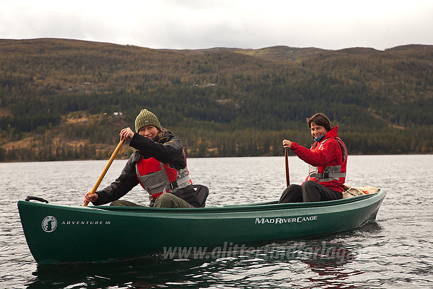 Padling på Øyangen i regi av Beito Huskytours. 