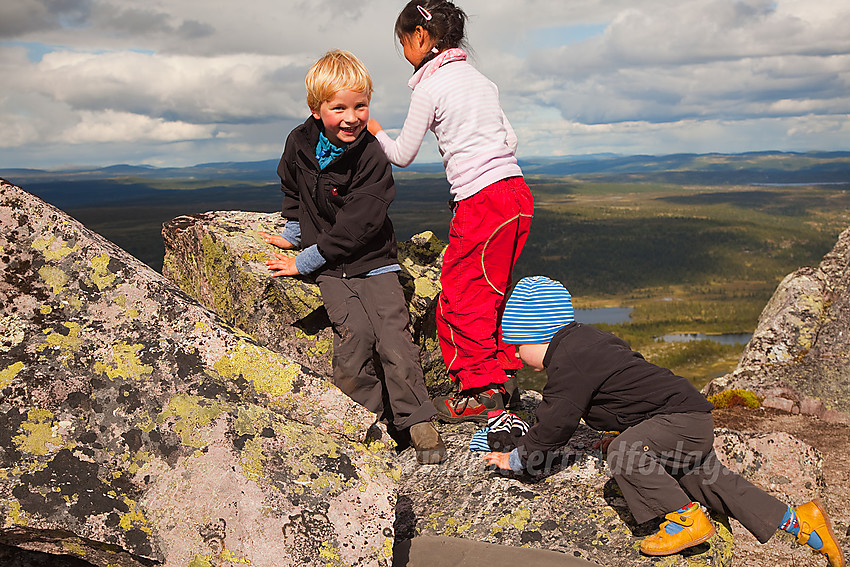 På toppen av Skarvemellen.