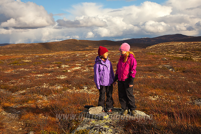 På tur til Skruvdalstinden. 