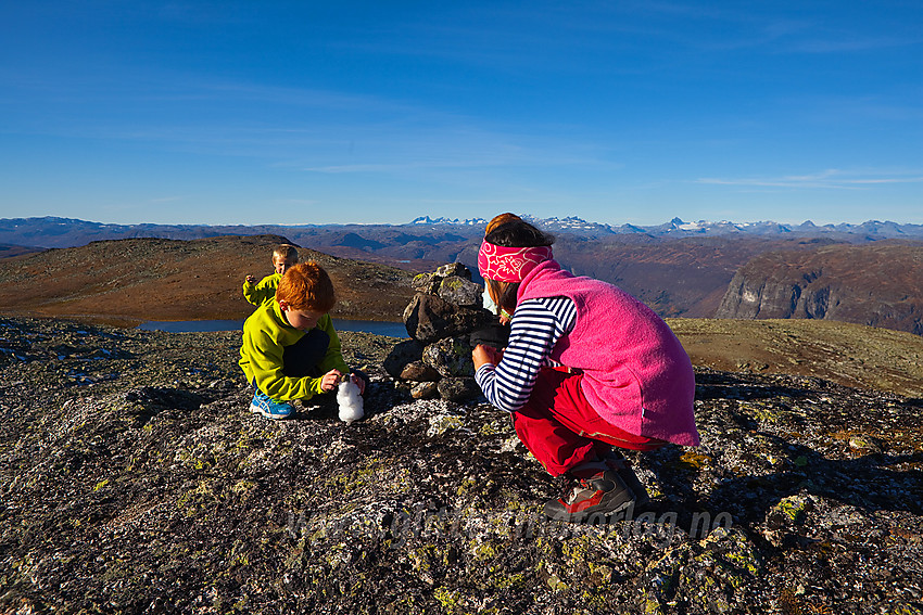 På toppen av Bergsfjellet i Vang