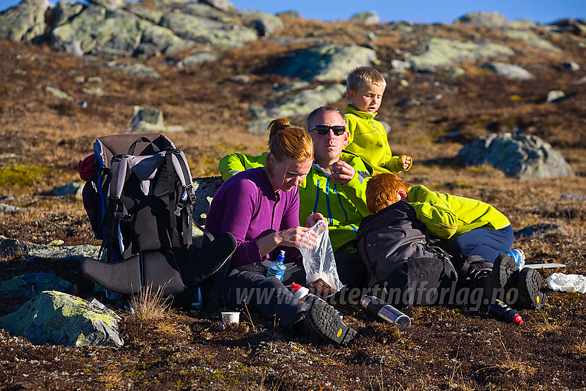 Pause ved Bergsfjellet i Vang. 