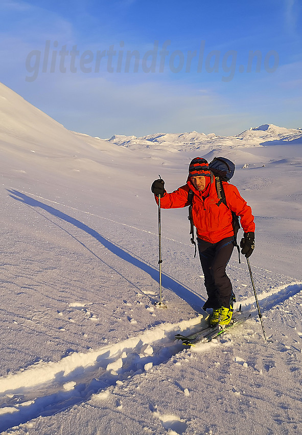 På tur til Galden fra Tyinstølen en gnistrende januarmorgen.