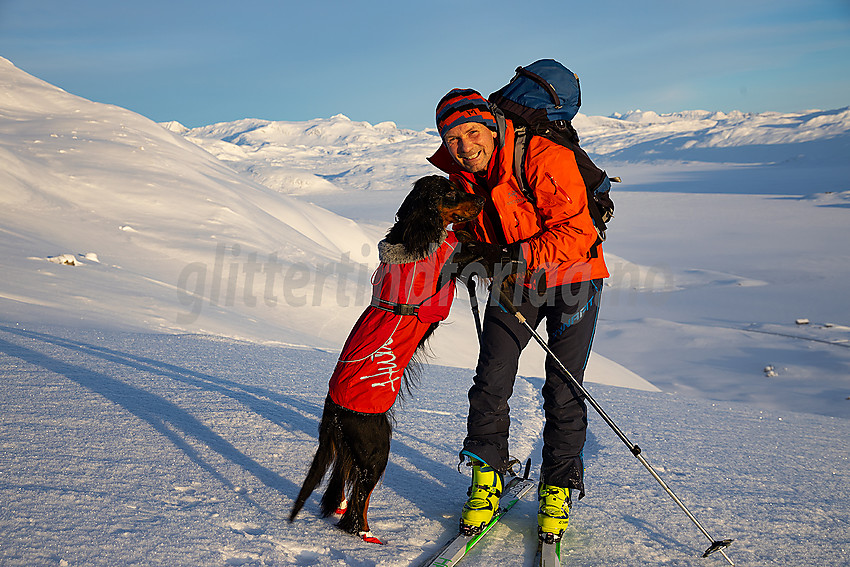 På tur fra Tyinstølen til Galden en gnistrende flott januardag.