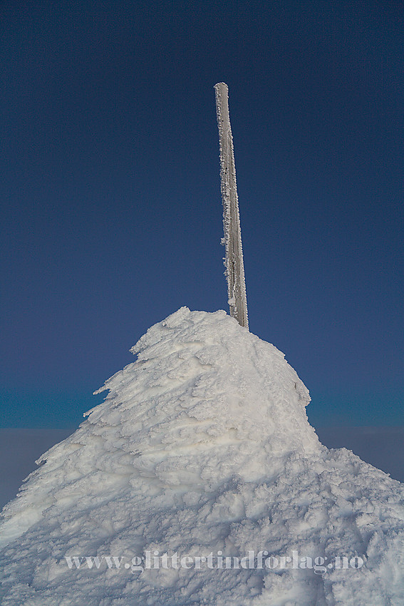 Gaustatoppen 1883 moh. en romjulsmorgen.