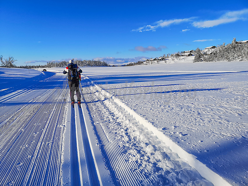 Skiløper ved Lenningen.