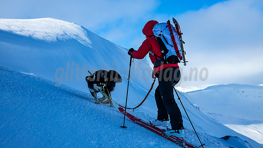 På vei til Skørsnøse i februar.