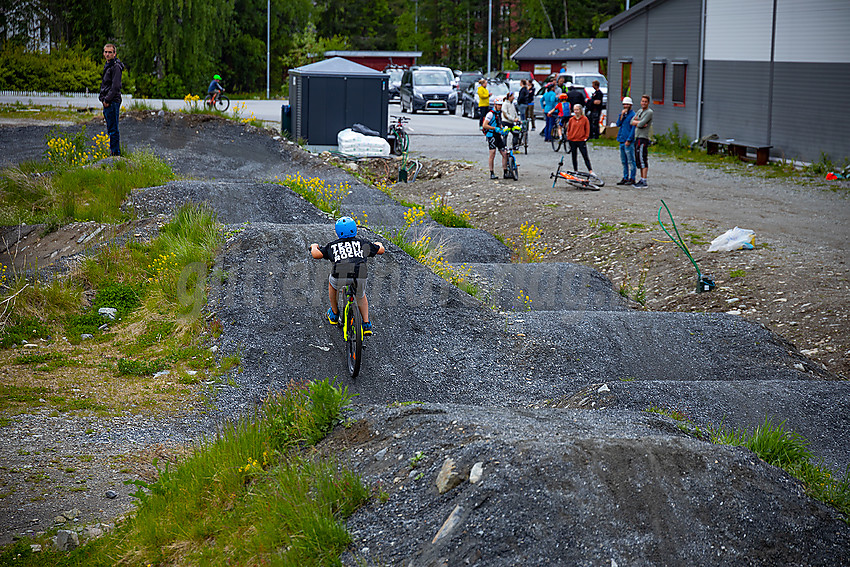 Sykkelparken ved Valdres Storhall.