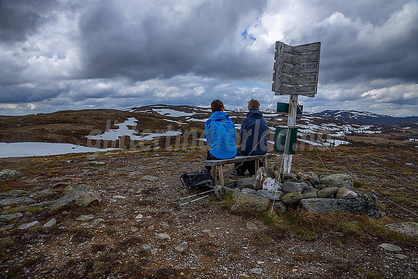 Fra Sangeknatten med utsikt i retning Hollastølsfjellet.