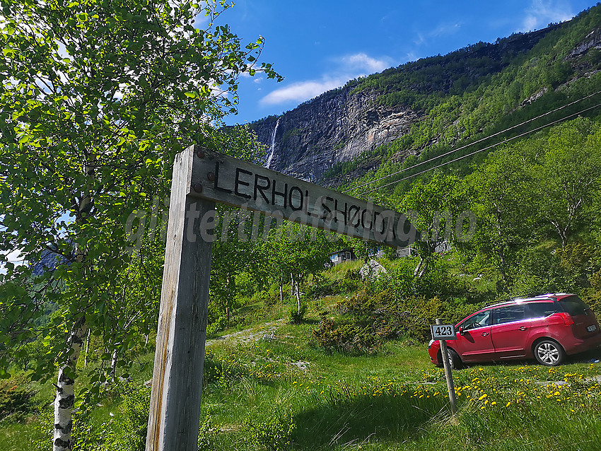 Stistart for Leirholstigen mot Leirholshøgda.