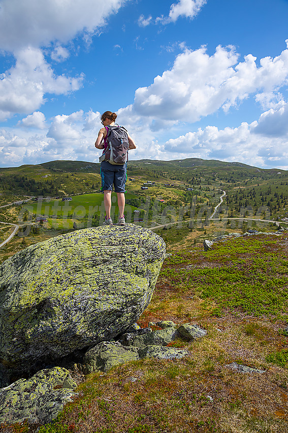 Utsikt fra Kyrkja mot Rauddalsfjellet.