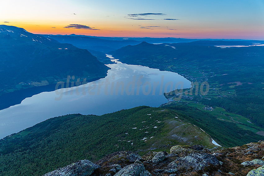 Fra Bergsfjellet Øst mot Vangsmjøse.