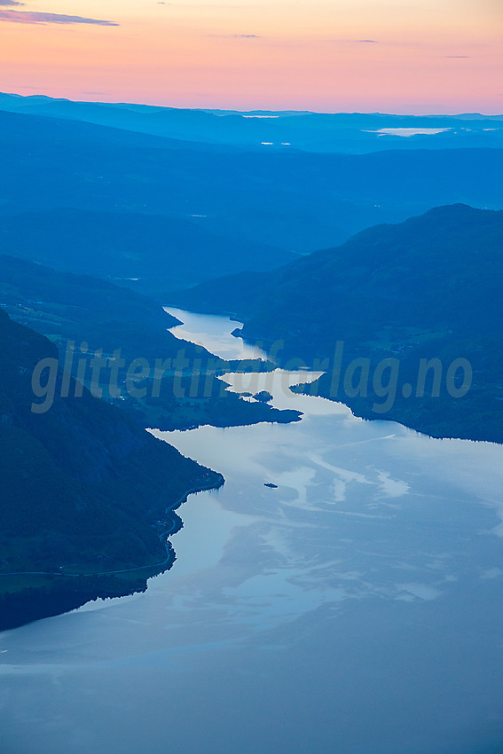 Fra Bergsfjellet Øst mot Vangsmjøse.