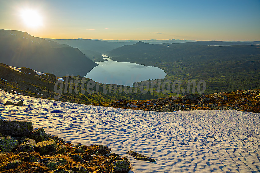 Morgen på Bergsfjellet øst mot Hurrungane.