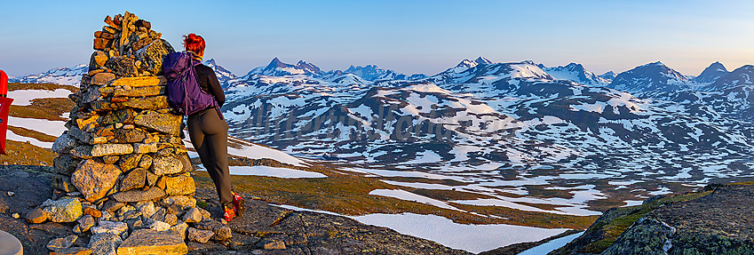 Sommermorgen på Utsikten mot Jotunheimen