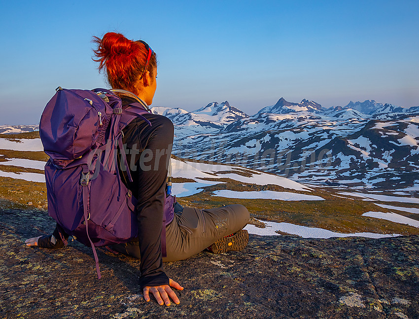 Sommermorgen på Utsikten mot Jotunheimen