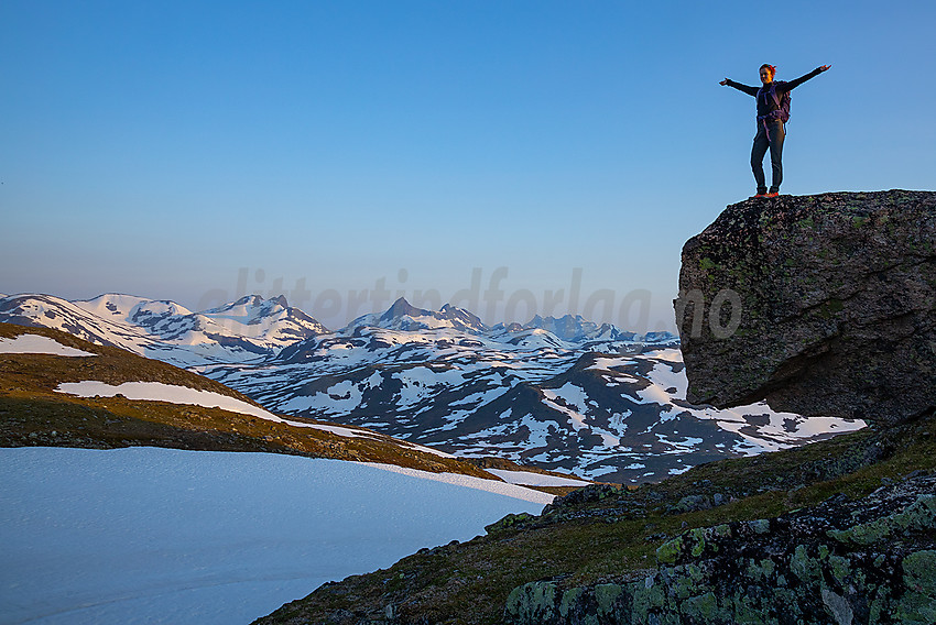 Sommermorgen på Utsikten mot Jotunheimen