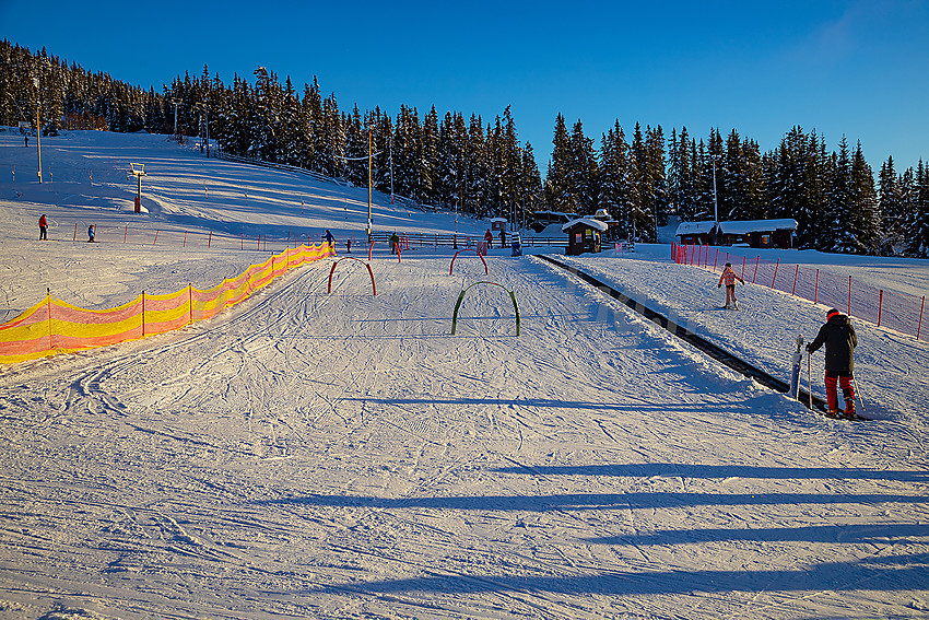 Valdres alpinsenter i Aurdal en flott januardag.