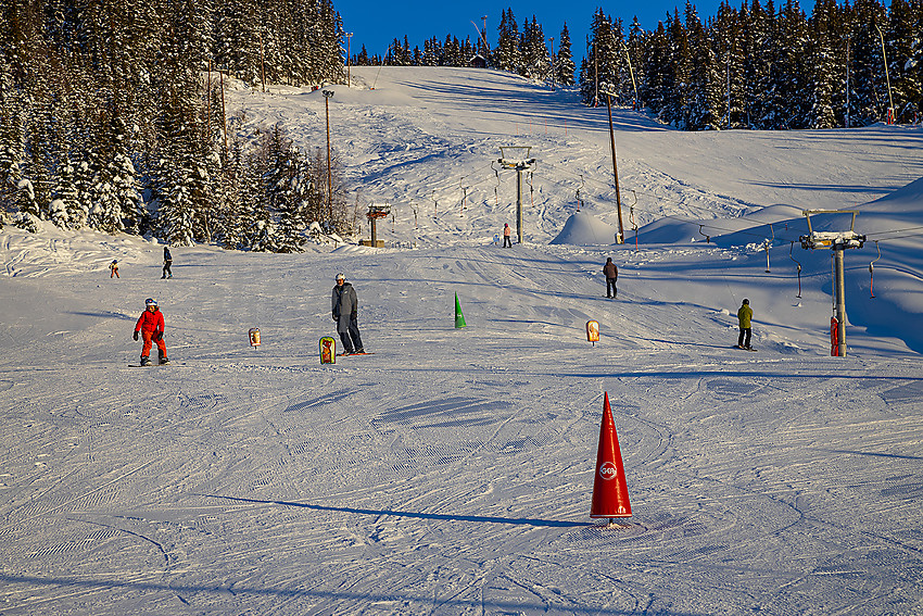 Valdres alpinsenter i Aurdal en flott januardag.