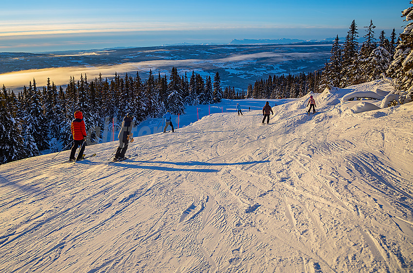 Valdres alpinsenter i Aurdal en flott januardag.