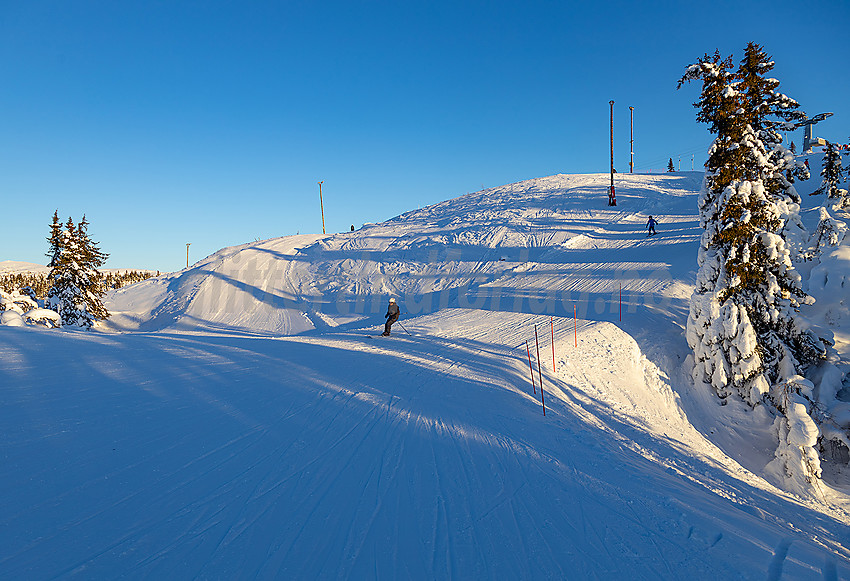 Valdres alpinsenter i Aurdal en flott januardag.